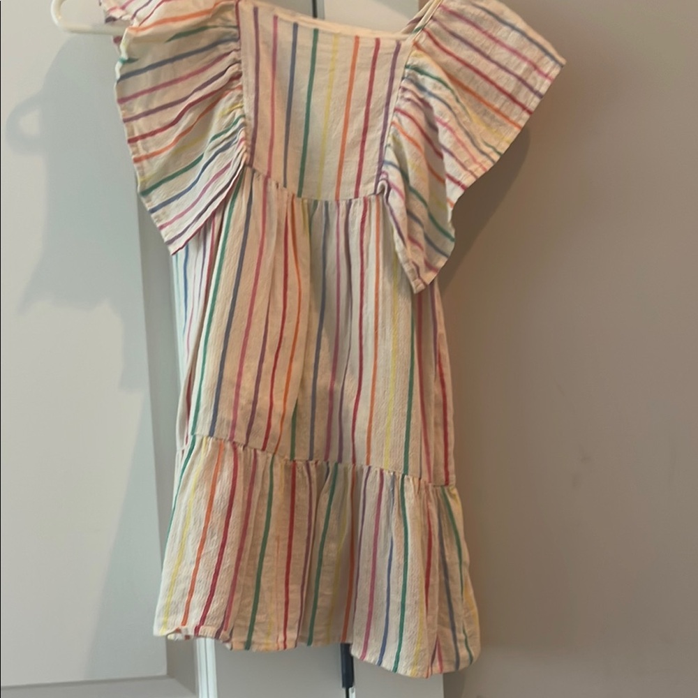 Colorful Striped Kids Dress